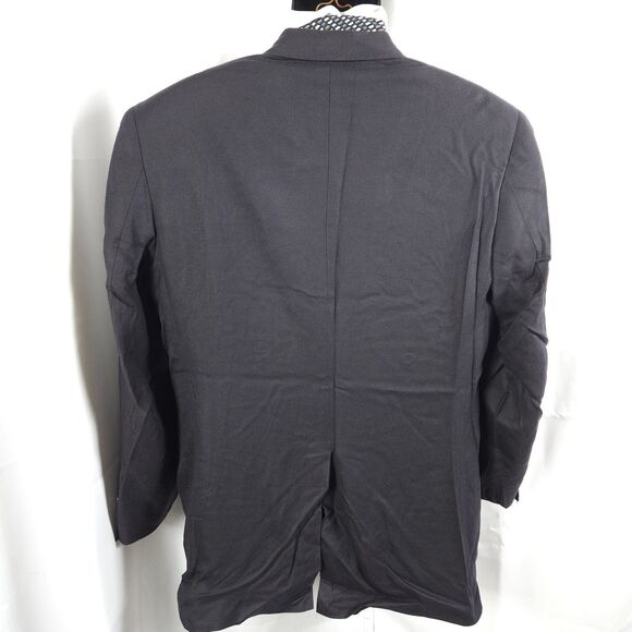 Hartz & Co Mens 40R Navy Blue 100% Worsted Cashmere 3-Button Sports Coat Blazer - Picture 2 of 8